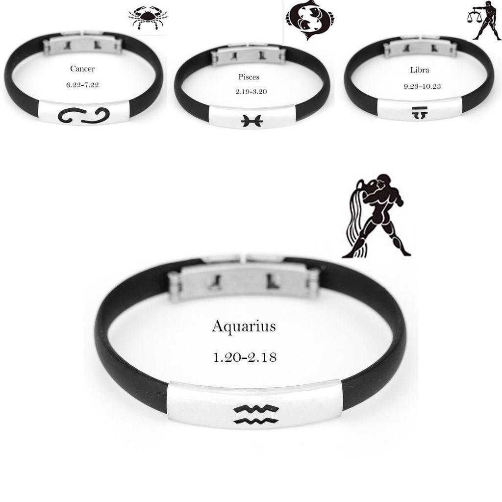Timeless Constellation Stainless Steel Silicone Bracelets For Men And Women
