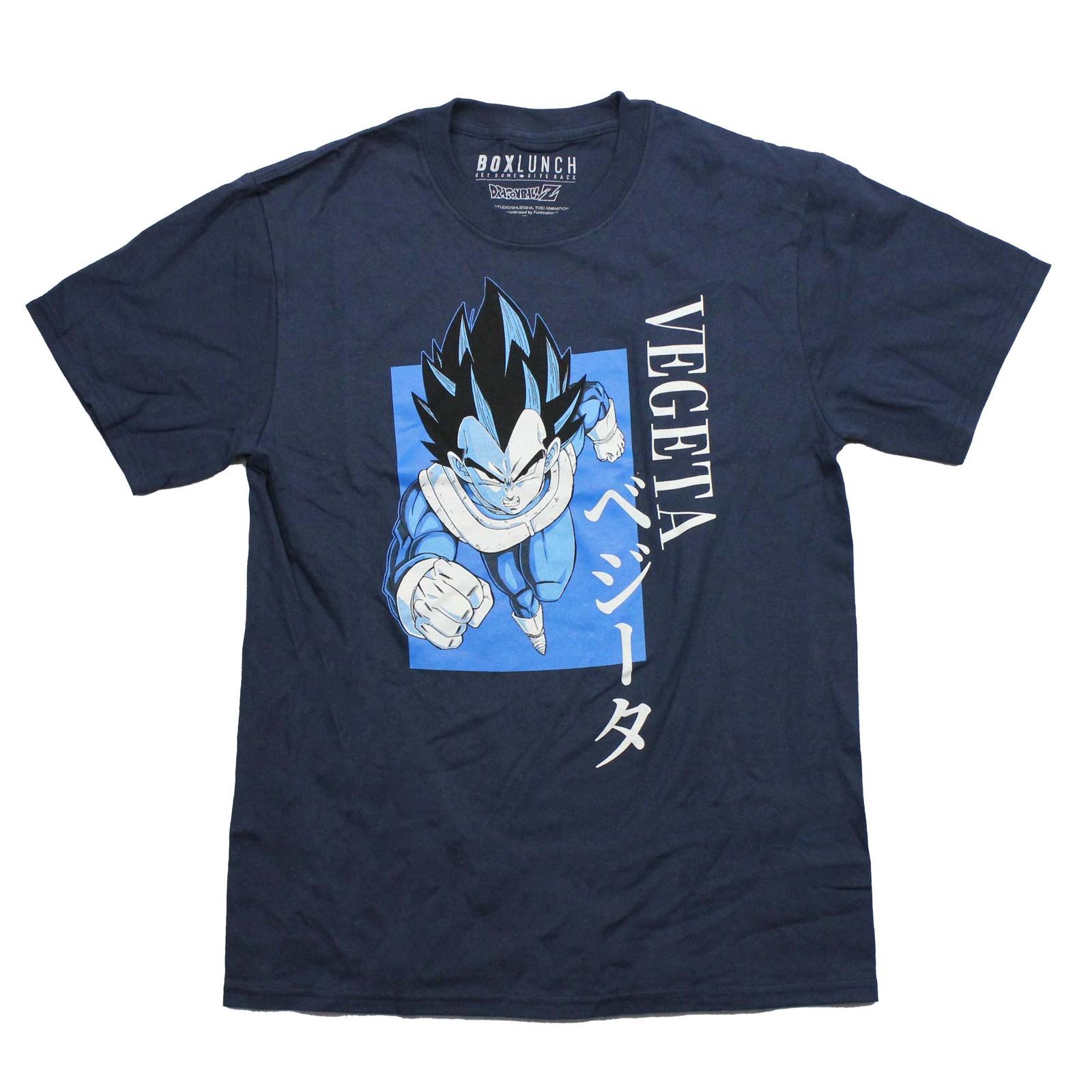 Dragon Ball Z New Adult T-Shirt - Running Blue Vegeta Box Attack S