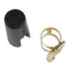 Saxophone Mouthpiece Cap Double Screw Gold Ligature Cap Clip Fastener Alto Sax Accessories