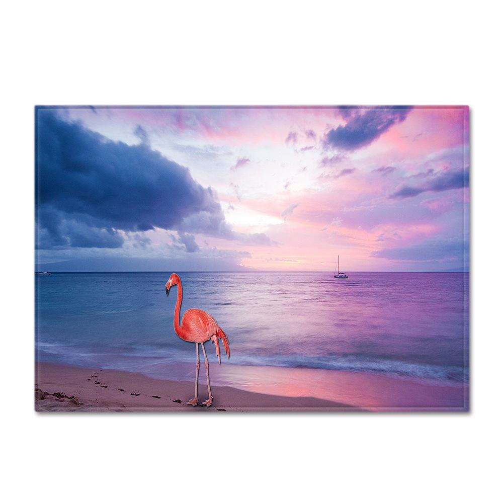 Flamingo Large Carpet Feather Wind Bedroom Floor Mat