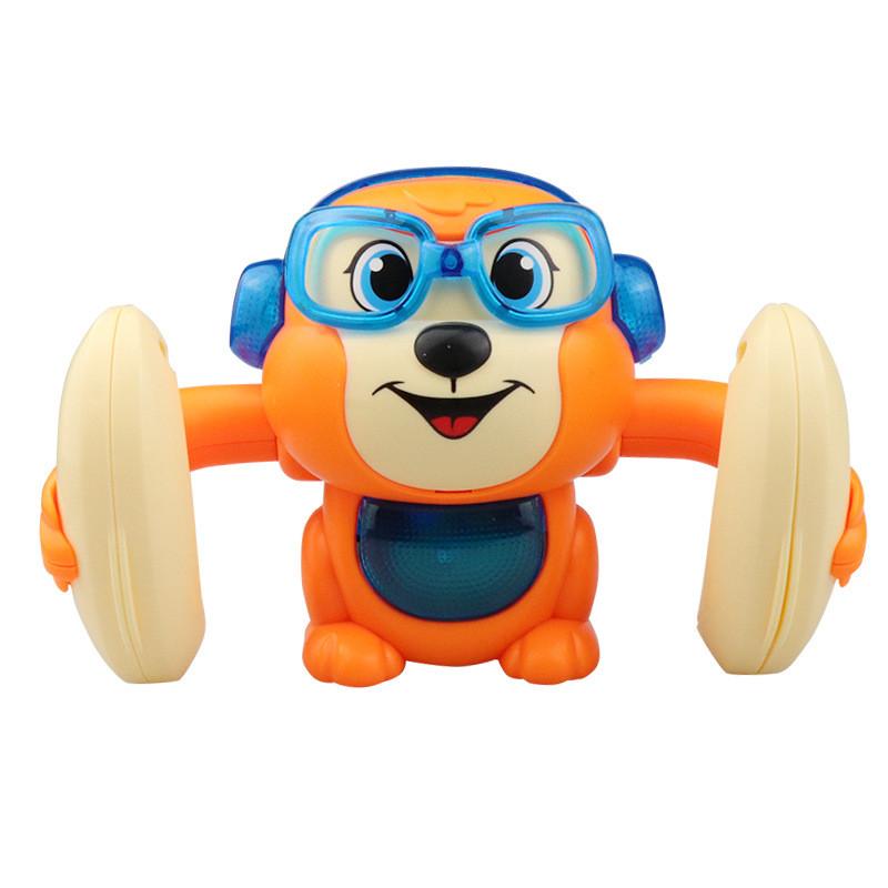 Electric Tumbling Monkey-kid Toys, Voice Control, Induction, Light and Music