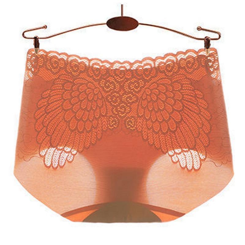 

Нетронутое женское нижнее белье средней талии антибактериальное, дышащее кружевное сексуальное треугольное нижнее белье из ледяного шелка для женщин XL