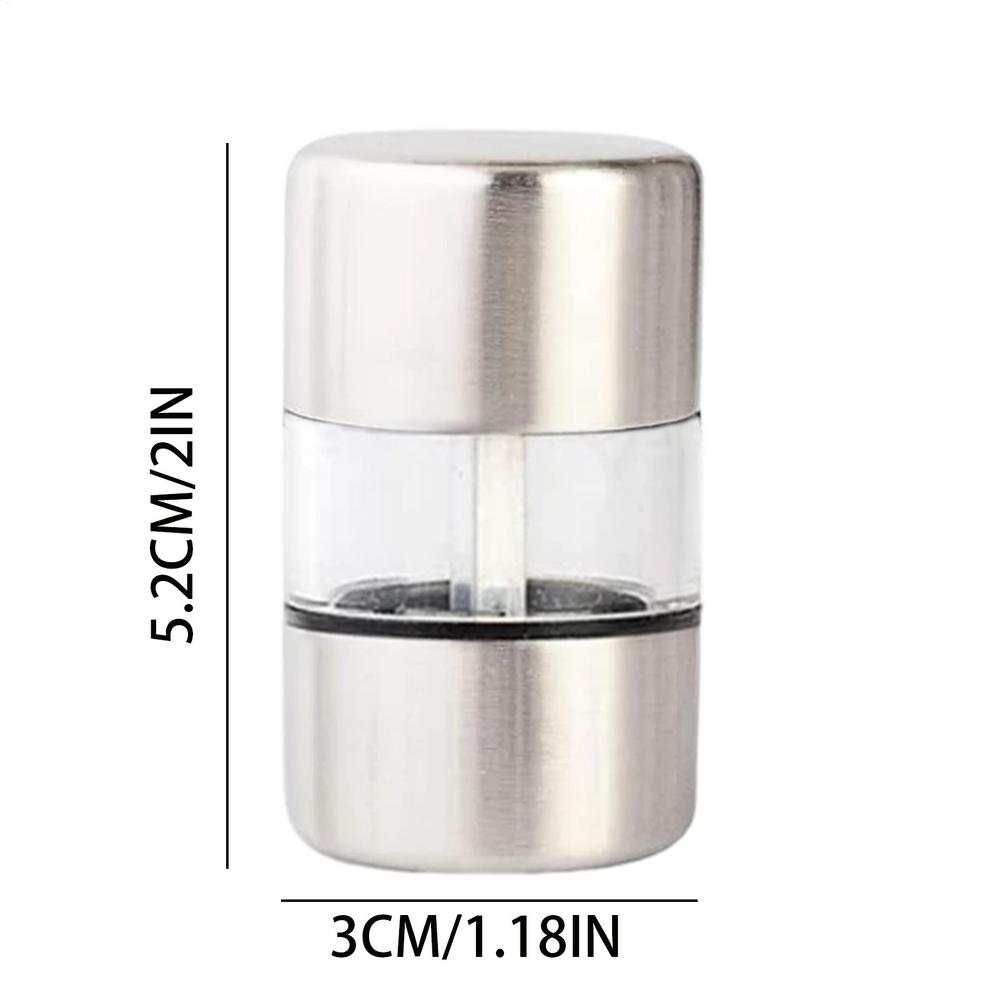 

Manual Salt Pepper Grinder Stainless Steel Portable Mill Grinder For Herb Pepper Spices Rose Salt Kitchen Grinding Gadgets Tools