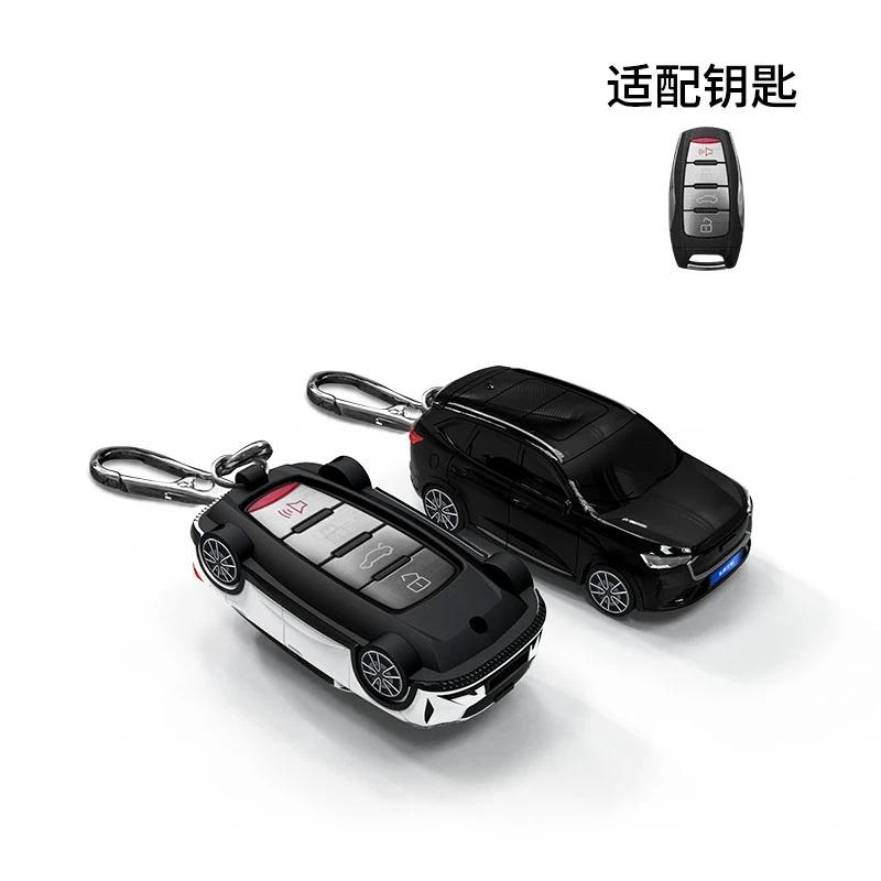 Interesting Key Case For Haval H6 Car Styling For Jolion Joico Jollein F7 H6 Jolyon F7H Dargo Remote Smart Key Cover Keychain