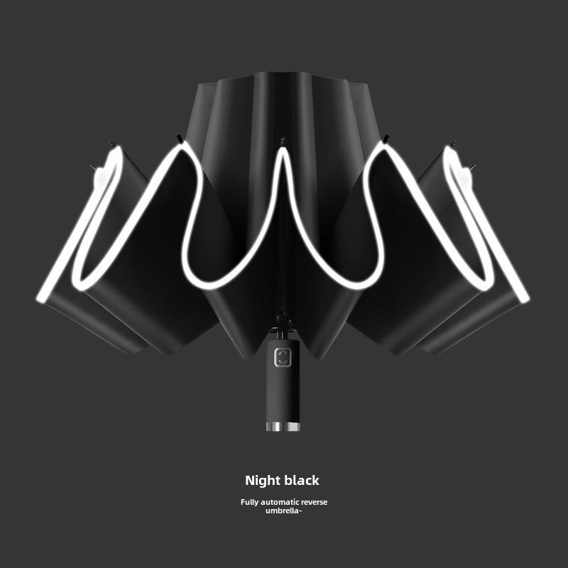 

Большой автоматический обратный зонт в стиле ретро для мужчин и женщин - защита от ультрафиолета в солнечные и дождливые дни