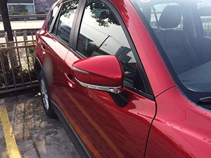 Car with Mazda DK Series and Door Rearview Mirror Under Aftermarket Side Mirror Garnish N&B [Icey Parts] "Compatible CX-3 (2015 Later)" Mirror, Cover,