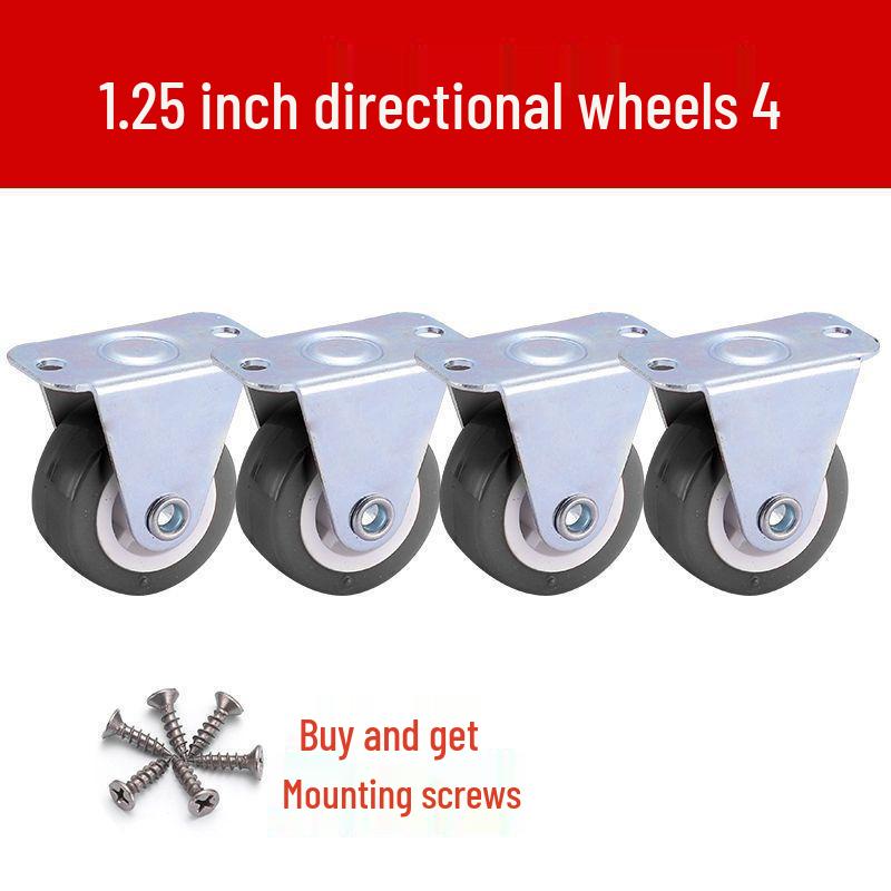 1-3 Inch Silent Swivel Caster Wheels with Brakes for Furniture and Trolleys