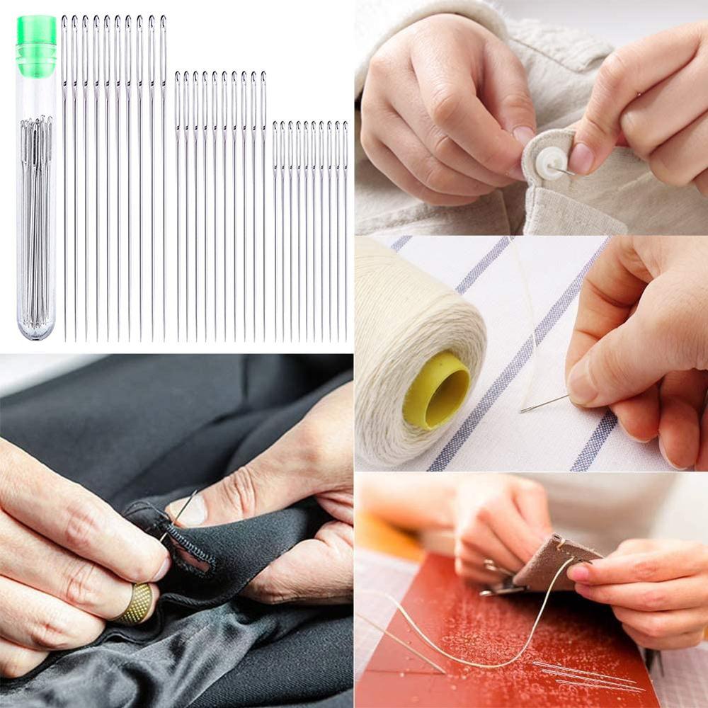 Needle Handmade Cross Stitch Large Eye Stitching Needles Hand Sewing Needles Blunt Sewing Needles