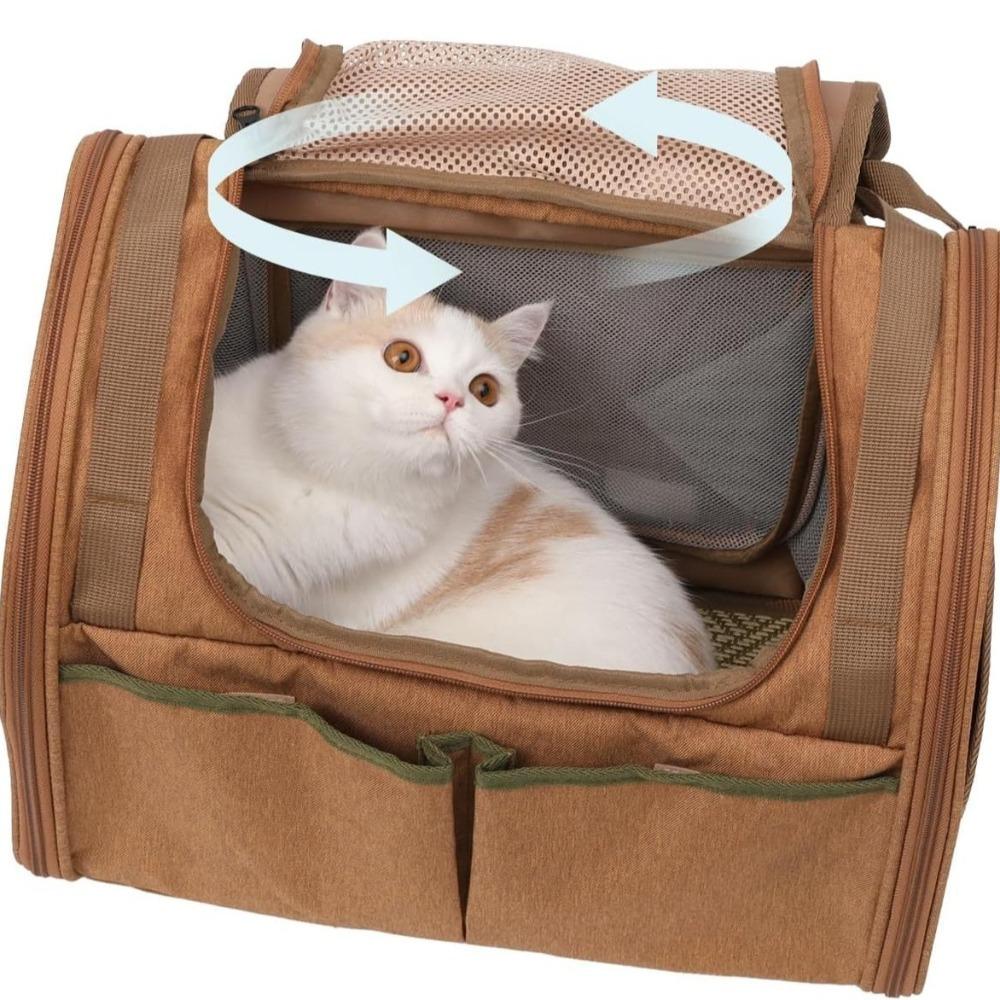 Expandable Small Dog Backpack Breathable Pet Travel Carrier Stylish Cat Bag  Pet Supplies