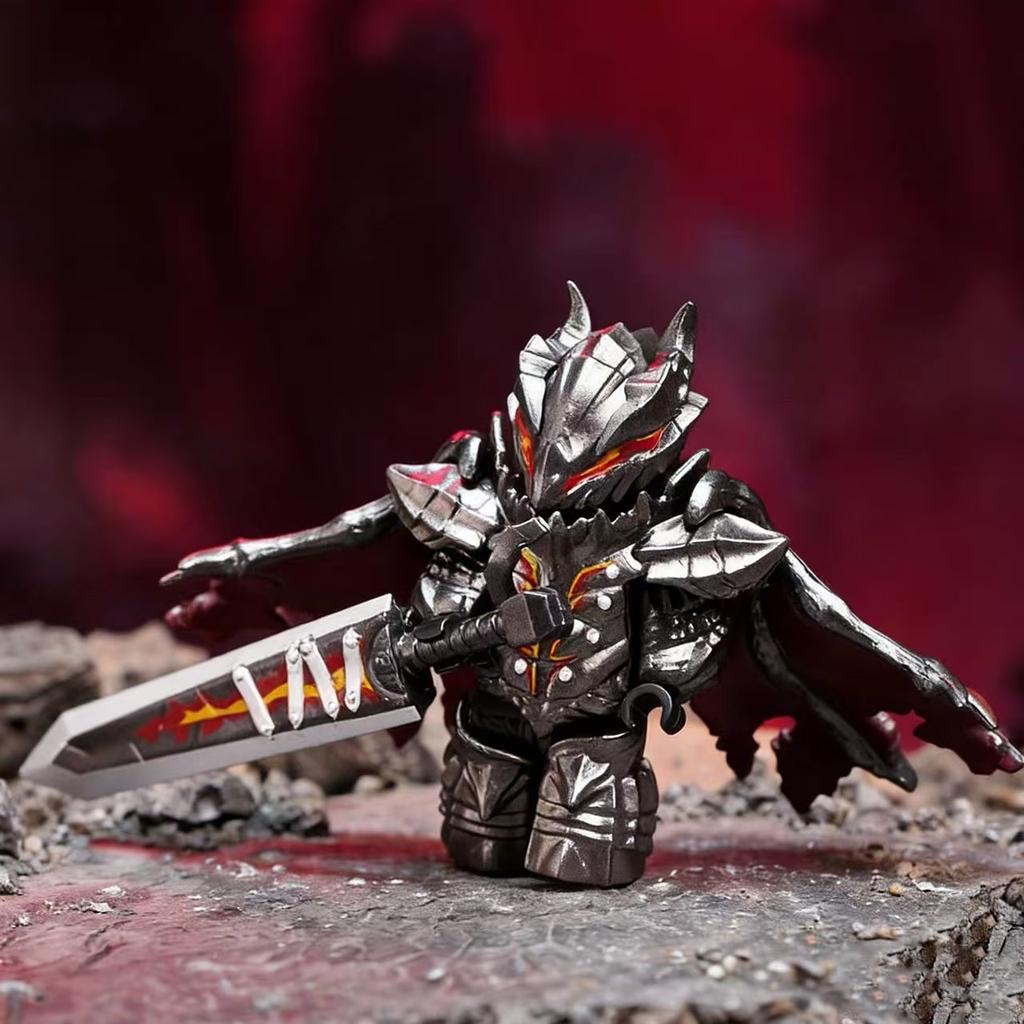 GP103 NEW Medieval Knights Assemble Compatible Bricks Berserk Guts Puzzle Action Figures Model Building Blocks Doll Toy Gifts