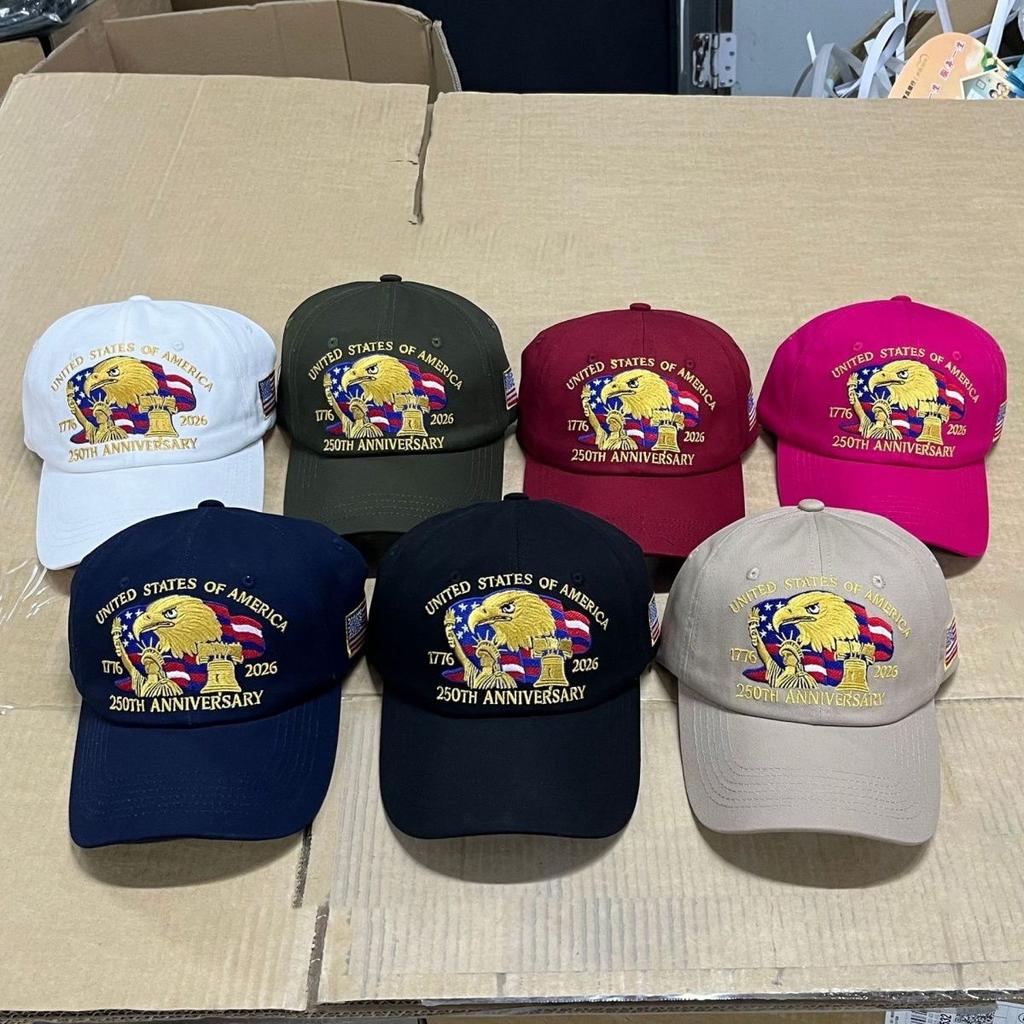 Popular American 250th Anniversary Embroidery Baseball Cap Three-dimensional Embroidery Cap