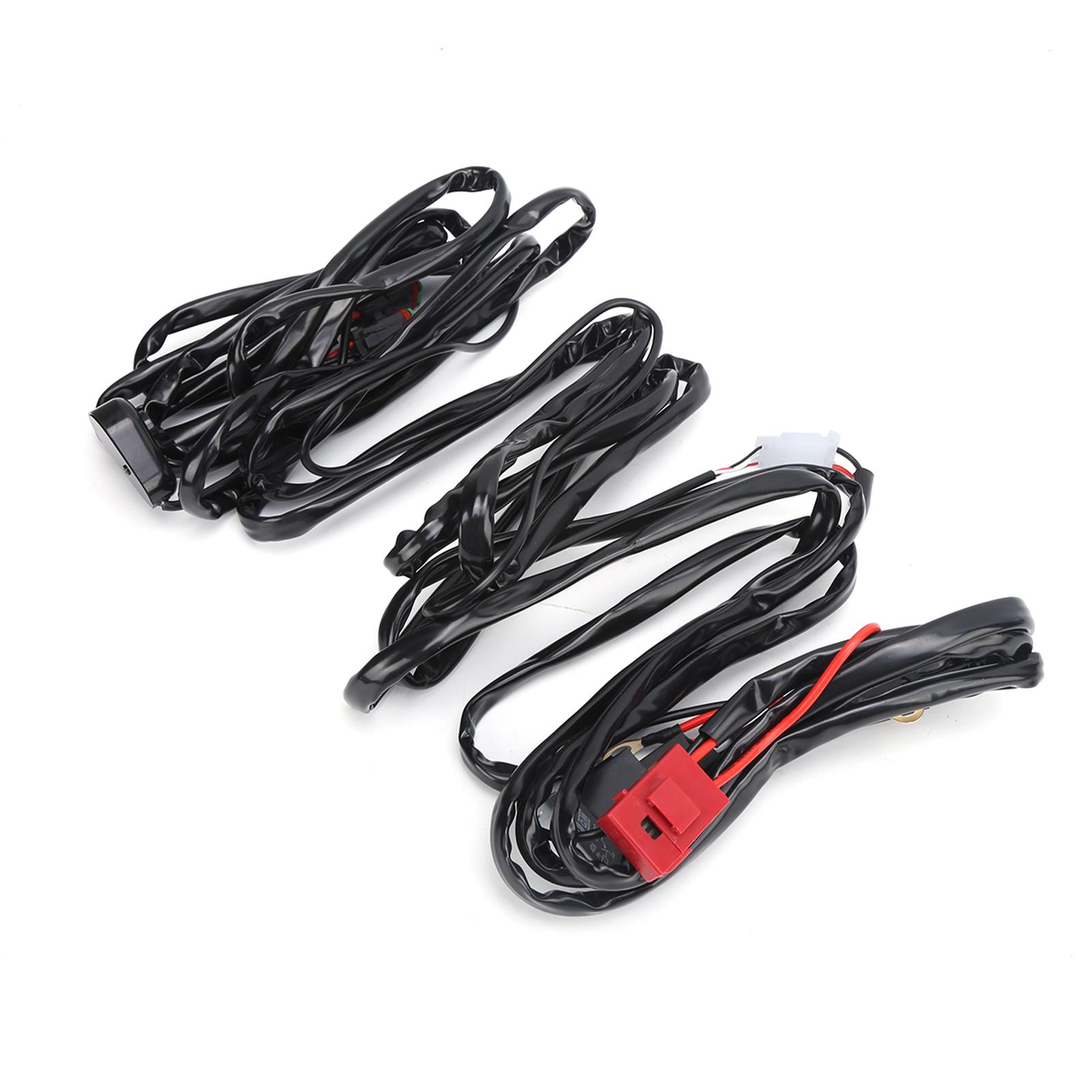 

9.8 футов Светодиодные прожекторы Жгут проводов 12 В 40 А 1 к 2 с разъемом DT IP67 Водонепроницаемый Универсальный