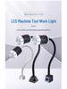 LED Machine Tool Work Light with Flexible Hose and Magnetic Square Base for Lathe and Sewing.