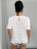 European & American Women's Casual Lace Puff Sleeve Top - Summer 2026 Collection