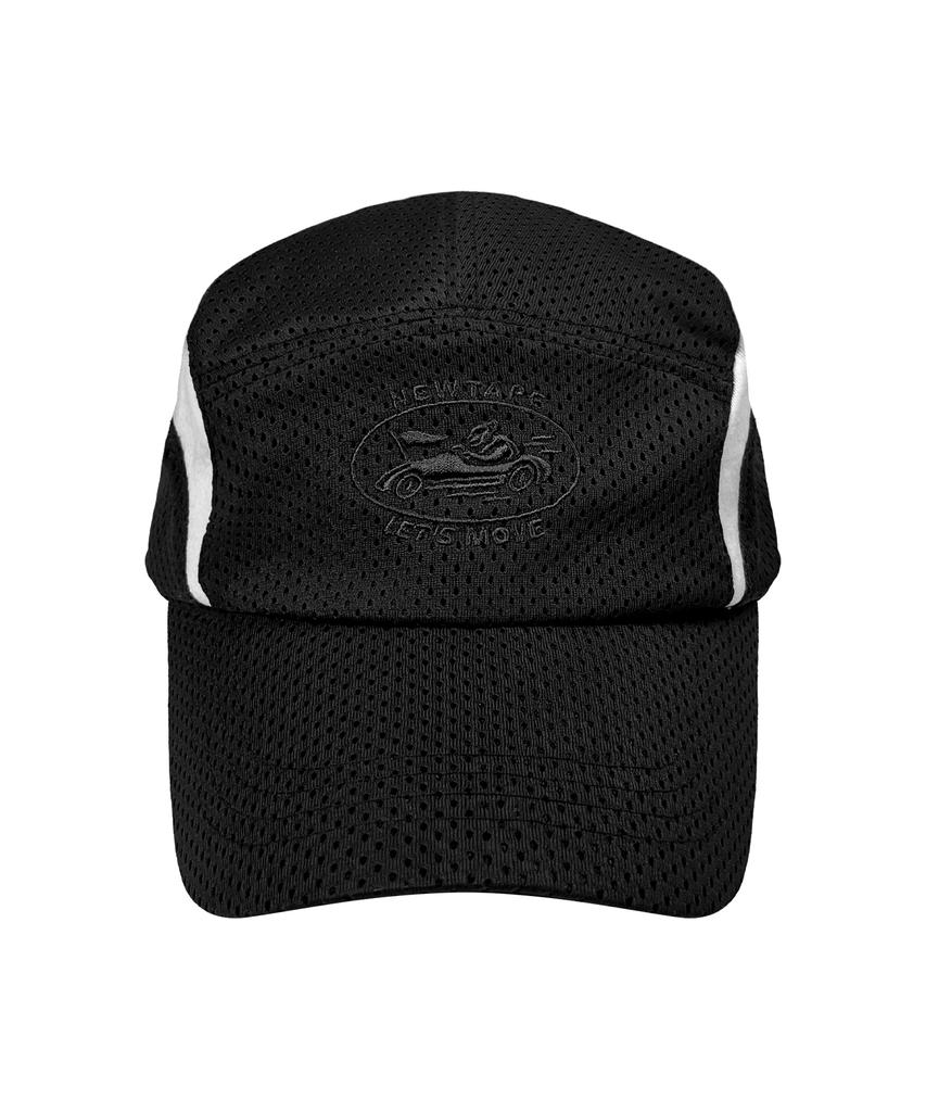 Nyuteib Track Mesh Oversized Camp Cap - Black