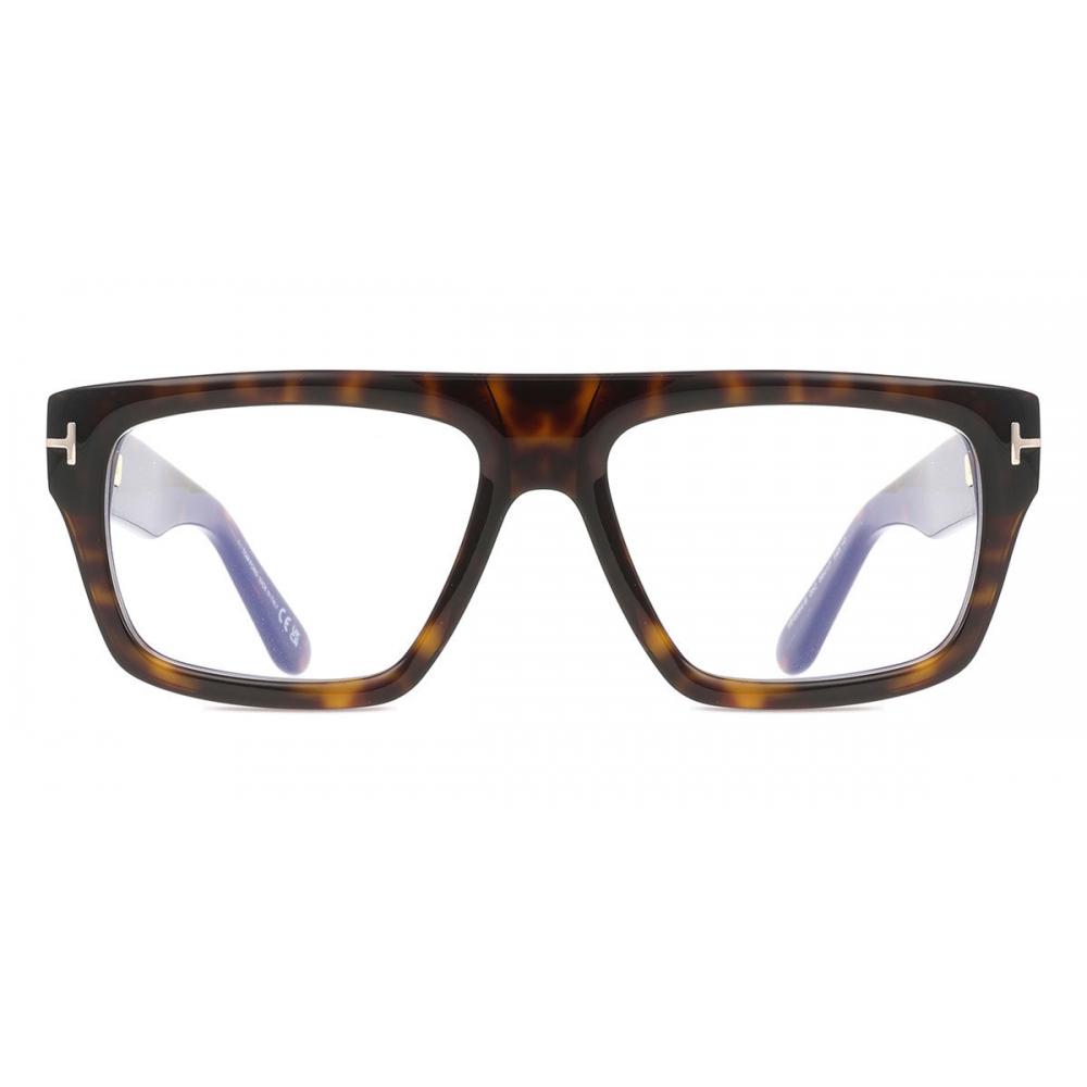

Tom Ford Ft6084 B 052 Blue Light Block Men Eyeglasses Dark Tortoise/56-17-145