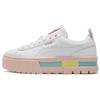 Puma Mayze Pop Women White Lotus Pink Low Top Sneakers 381889-01
