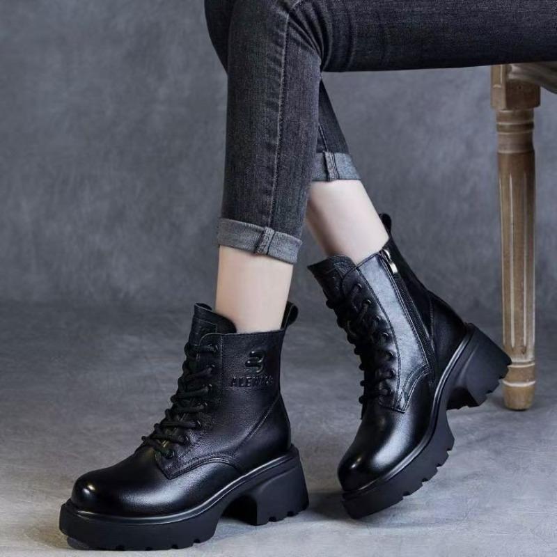 Women's Ankle Boots, Autumn and Winter Height-increasing Boots, Best-selling Fleece Shoes, Thickened Boots
