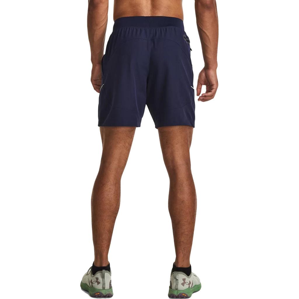 Under Armour Anywhere American Vintage Logo Print Elastic Waist Casual Shorts Men Shorts Midnight-Deep-Blue 1380414-410