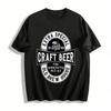 Vintage Craft Beer House Print Tee Retro Style Casual Top Pure Cotton T-shirt
