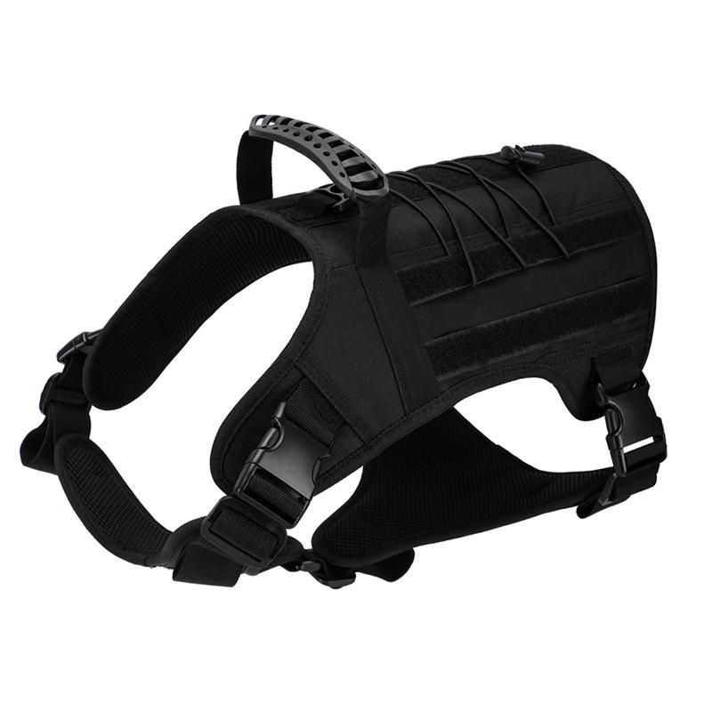 New tactical breast bag, pet going out for dog walking, leash, explosion-proof vest, dog vest, large dog chest back.