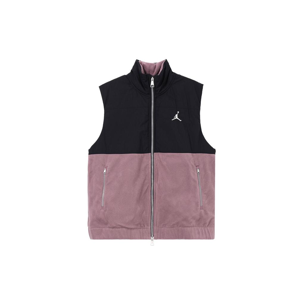 Jordan Essentials Spliced Stand Collar Zip-Up Casual Vest Men Vest Black FD8629-011