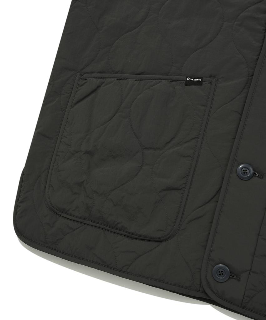 COVERNAT Kurze Steppjacke Anthrazit