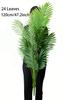 60-120cm Große Künstliche Palme Tropische Falsche Pflanzen Grüne Plastik-Palmblätter Großer Monstera Baumzweig für Heim-Gartendekor