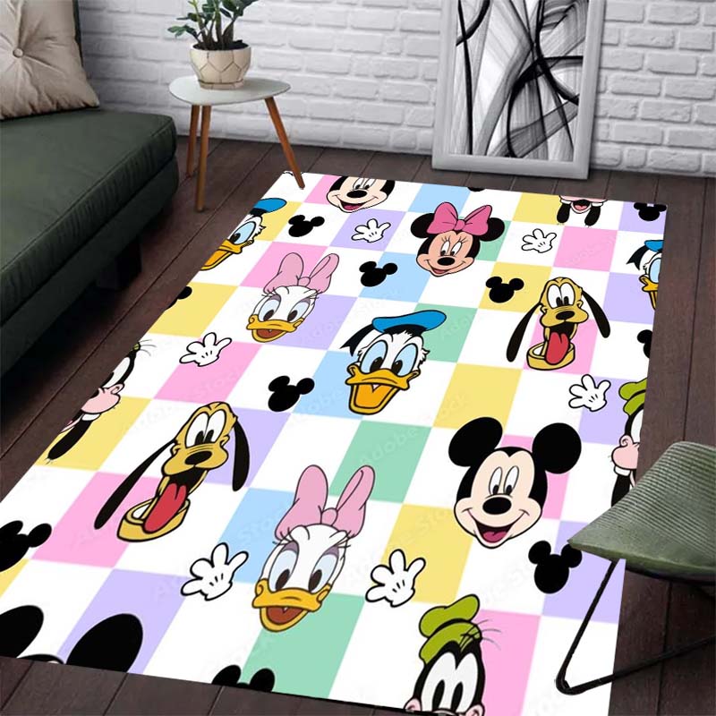 Pink Beautiful Minnie Print Pattern Carpet - Slip-resistant Kitchen Mat Outdoor Carpet Home and Bedroom Decoration Birthday Gift