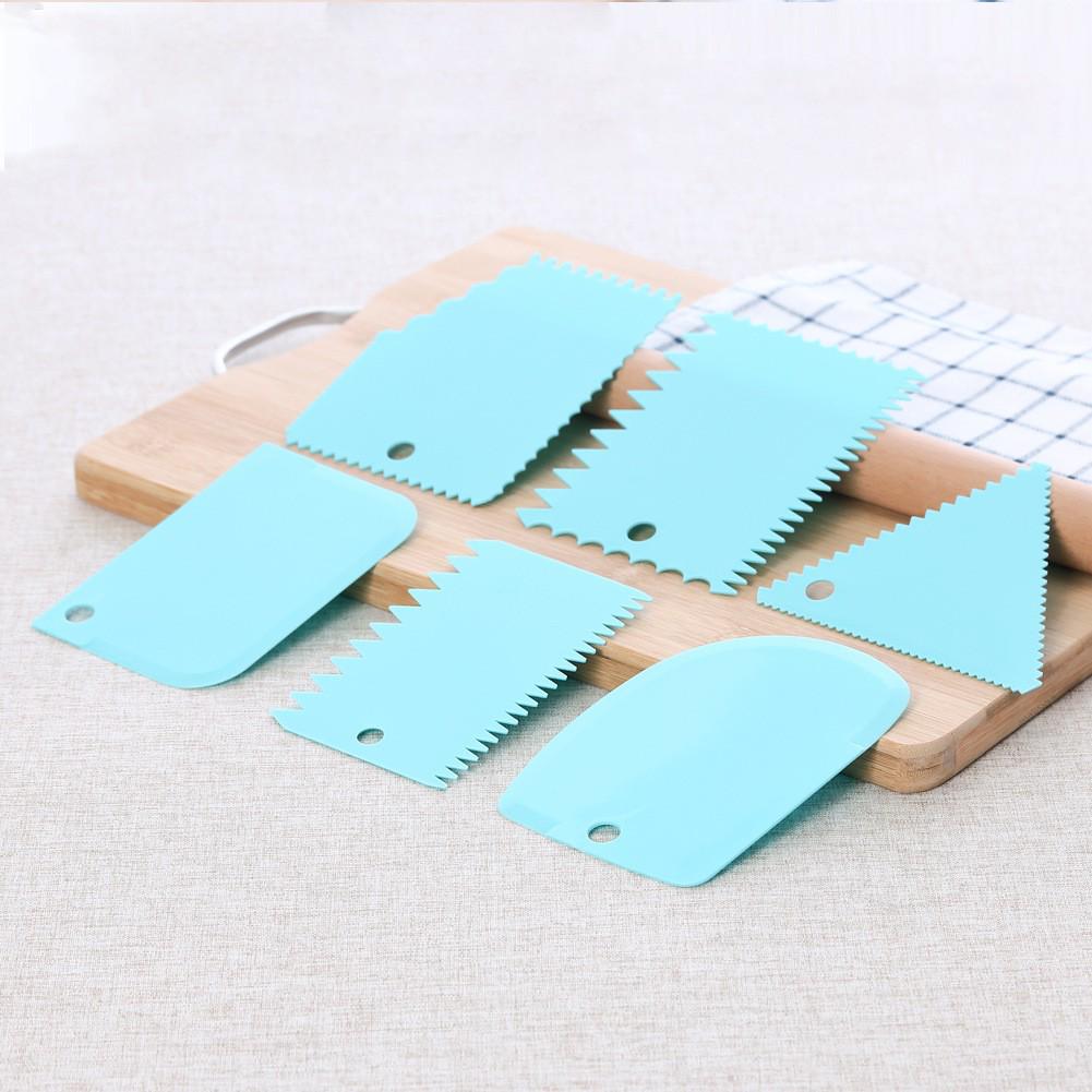 Multifunctional Cake Scraper Set: 6-Piece and 3-Piece Triangular & Cream Scrapers