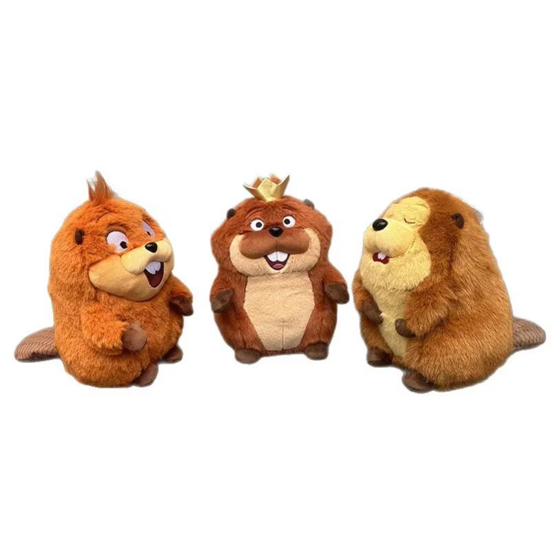2026D Anime Hoppers Plush Cute King Georges Tom Lizard Plush Soft Stuffed Animal Beaver Plushie Doll Toy Birthday Gift Kid