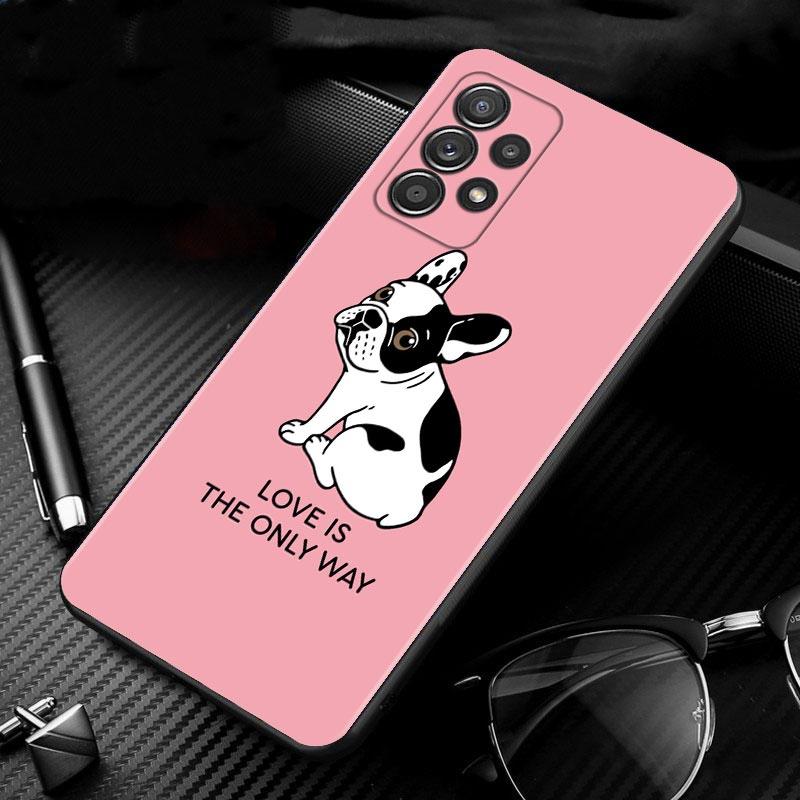 Silicone Case For Samsung Galaxy A51 A12 A21s A71 A52 A31 A32 A02s A72 A11 A41 A22 A01 A51 5G A02 F42 Cover French Bulldog