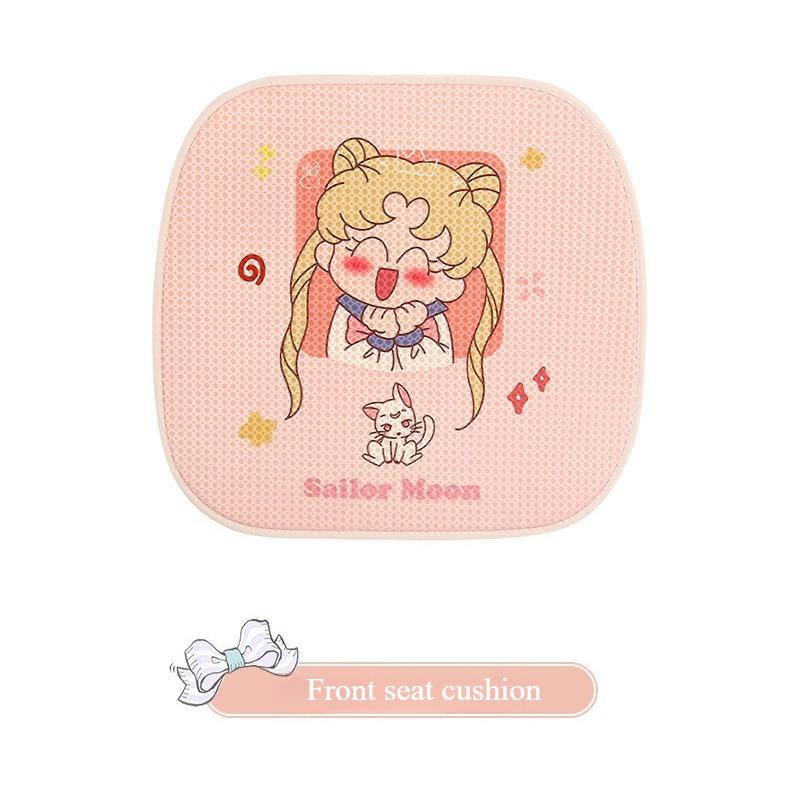 Beautiful Girls Universal Seat Cushion Covers Cute Breathable Four Seasons Comfortable Soft Pad Car Seat Protector