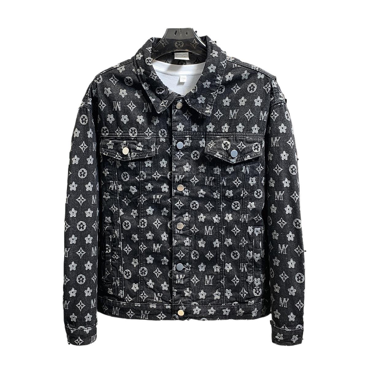 Weft Men's Blue Jacket Spring And Autumn Trend Jacket Korean Version Trendy New Top Cm