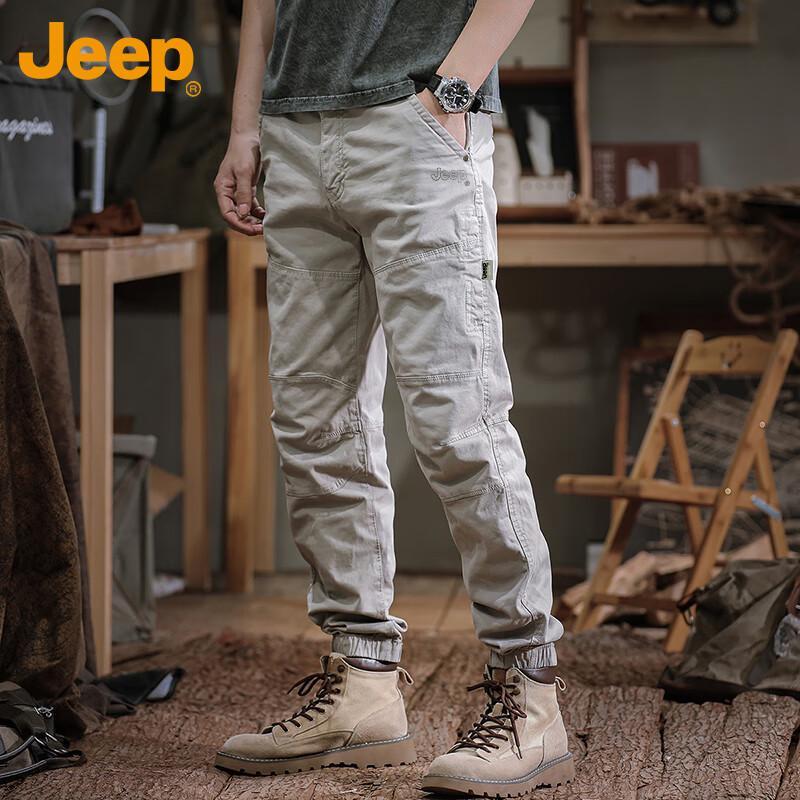 

JEEP Men s Tapered Casual Cargo Pants 36