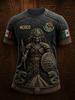 Mexico Style Aztec Graphic Football Jersey T Shirt Men Women 3D Print Sports Top Quic Short Sleeve Casual Outdoor Summer Wear
