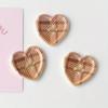 10/20/30pcs Cute Plaid Heart Shaped Button Coat Cardigan DIY Sewing Decoration Women's Clothing Sewing Accessories