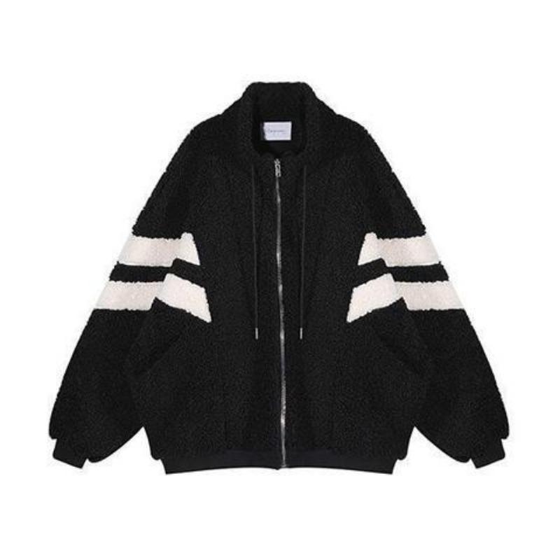 Lamb Plush Coat Women Autumn Winter Versatile Thick Warm Designer Niche Korean Style Versatile Cotton Apparel