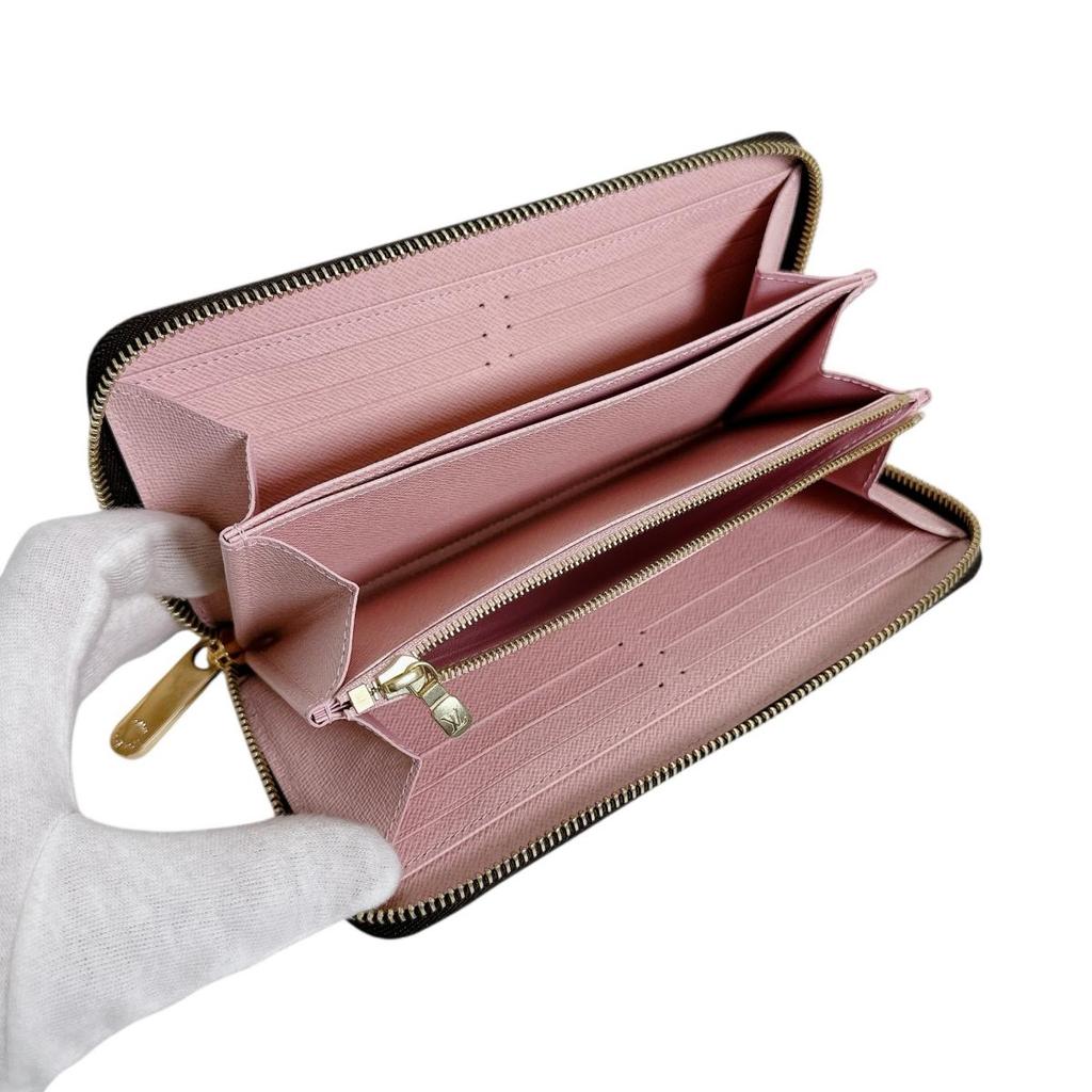 LOUIS VUITTON Monogram Zippy wallet Long Wallet purse Monogram Rose M41894 Used