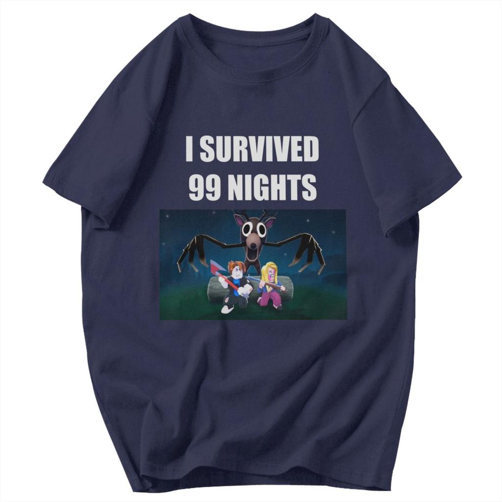 Men T Shirt 99 Nights In The Forest Game Fun Cotton Y2K Graphic Quality Unisex Clothing T Shirts