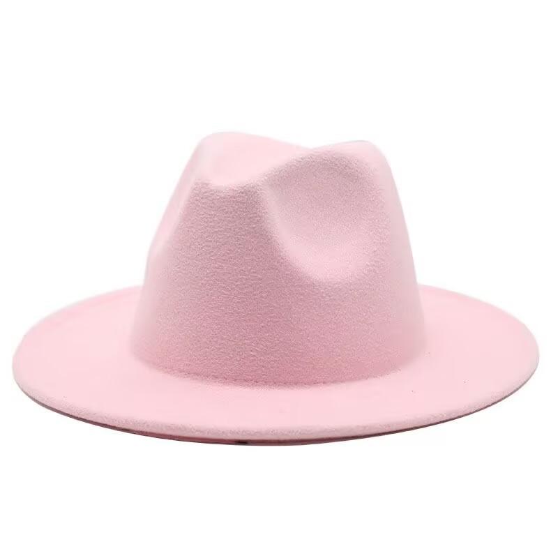 JYL TS DIY Curved Brim Cowboy Hat  Riding Cap  Felt