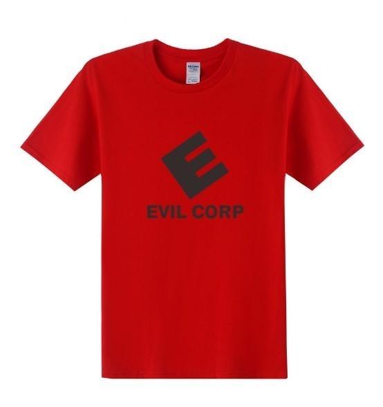 Mr Robot Evil Corp Logo T Shirts Men Tshirt Summer Short Sleeve Cotton Mr Robot T Shirt Tops Free Shipping