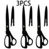 3pcs 10-Inch German Craft High-End Tailor Scissors, Stainless Steel Sewing Scissors | Professional Fabric Scissors, Tailor, Full Length