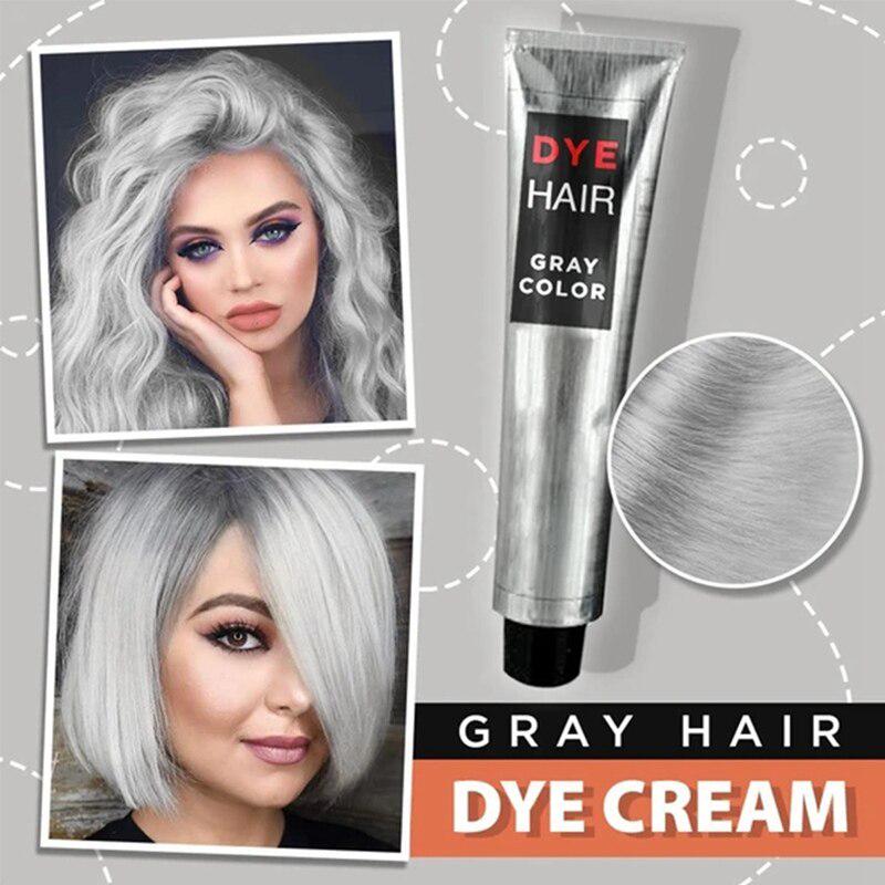 100ml Hair Dye Color Unisex DIY Fashion Gray Silver Color Super Gray Hair Cream Hair Care & Styling