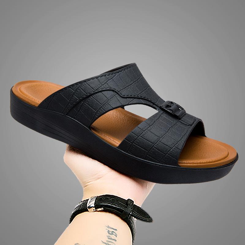 Fashion 2025 New Plus Size Men's Flip-Flops Chunky Platform Non-Slip Durable Outdoor Casual Comfort Slide Sandals Breathable Footwear