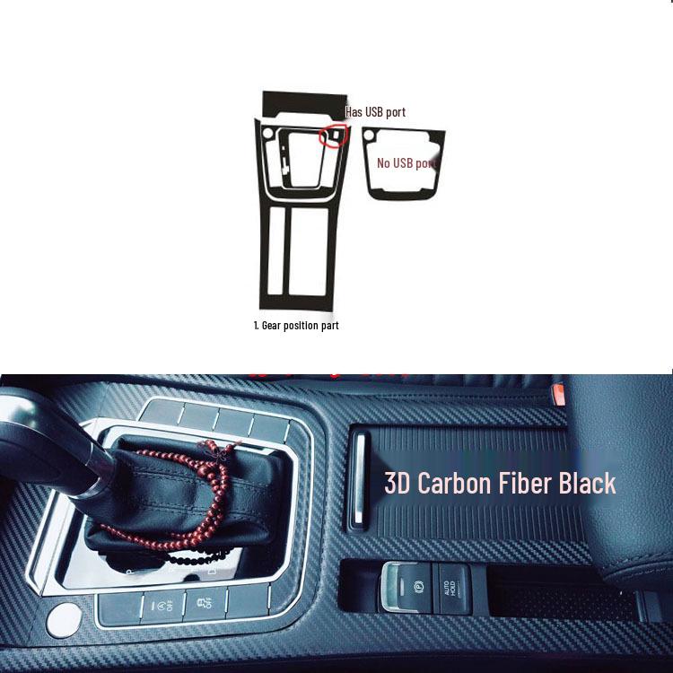 20-21 Magotan Interior Carbon Fiber Trim Kit: Center Console, Gear Shift & Door Panel