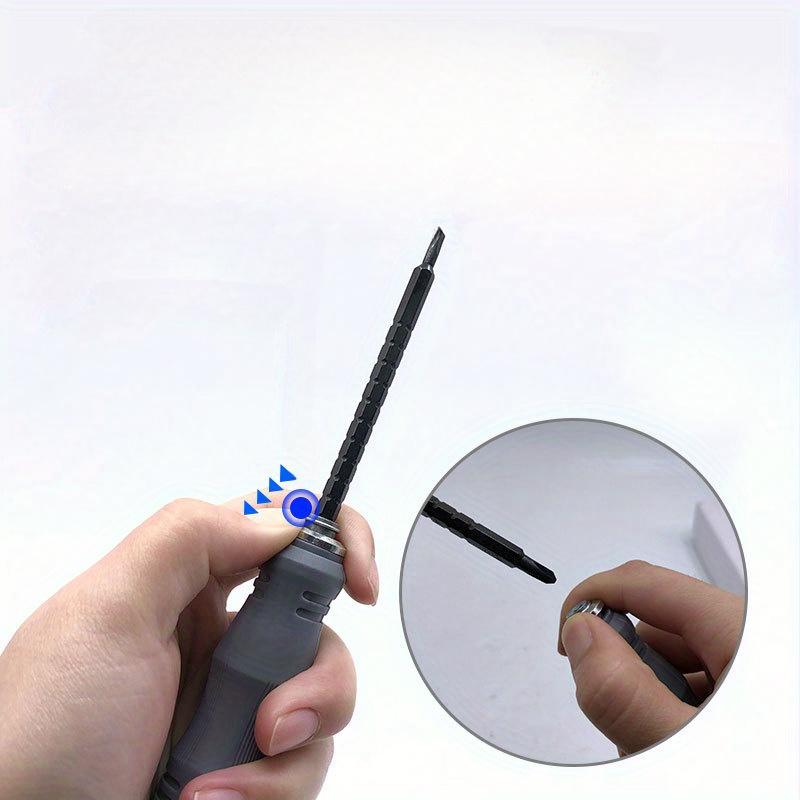 1 Satz Schraubendreher-Set Kombination Multifunktional YU Dreieckige Form Haushalt Legierter Stahl Kreuz Pflaumenblüte Schraubendreher Werkzeug