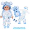 18 Inch Doll Winter Clothes Soft Fleece Cartoon Costume For Girl Dolls Simple Dressing Kids Play Fabric