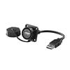 USB2.0 USB3.0 Screw Lock Waterproof USB Aviation Connector Socket Female To Male Industrial Data Extension Cable 0.3M 0.5M 1M