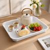 High Quality Multicolor Serving Tray Plastic Multi-sizes Storage Tray Rectangle Scratch Resistant Cooking Tray Tea Serving